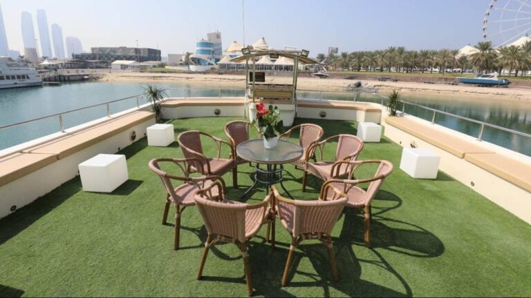 Corniche Yacht Rental Abu Dhabi 91 Yacht decorated for birthday party or private event in Abu Dhabi