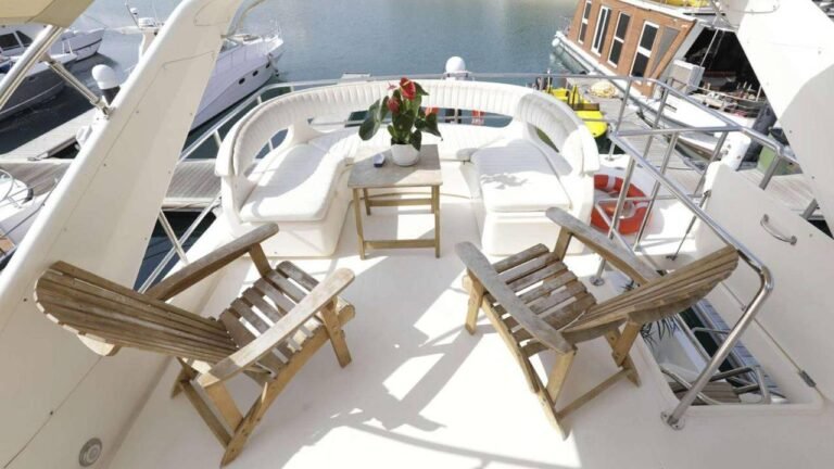 Corniche Yacht Rental Abu Dhabi 63 Luxury cabin view from sea cruise Abu Dhabi