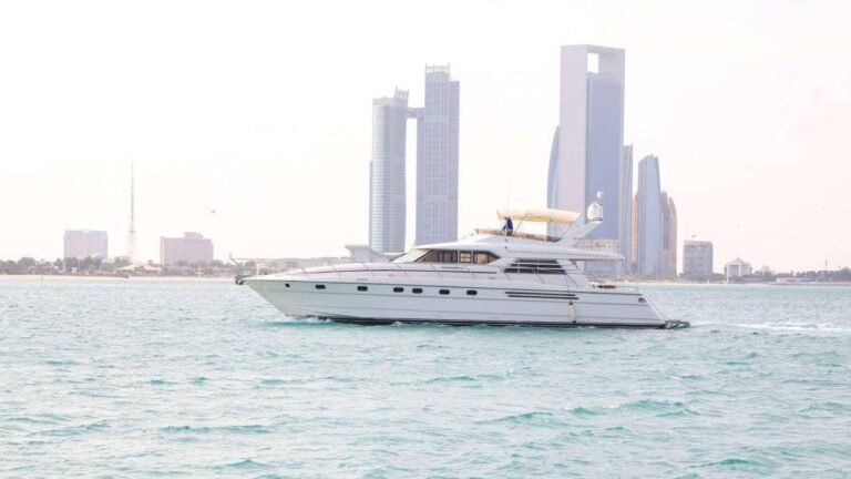 Corniche Yacht Rental Abu Dhabi 58 Outdoor seating on private yacht charter Abu Dhabi