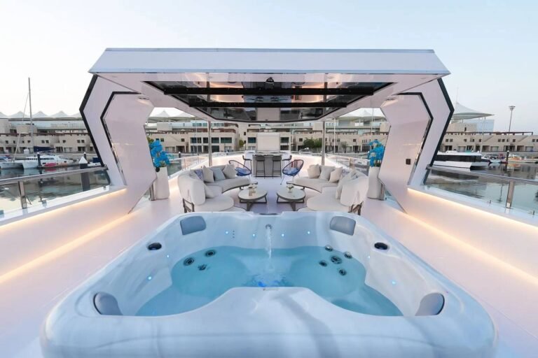 exclusive 65ft event yacht cruising in abu dhabi waters