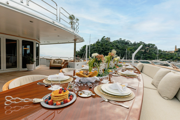 Corporate Yacht Events Abu Dhabi 140 Premium guest cabin on Luxx Prestige yacht offering comfort and style for overnight F1 yacht stays in Abu Dhabi.