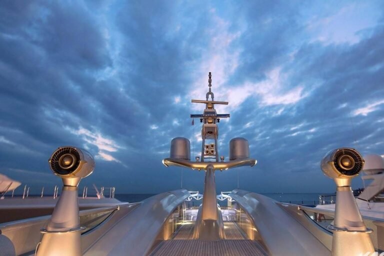 Luxx Allure 164ft yacht at Yas Marina during Abu Dhabi Grand Prix with trackside views and luxury design.