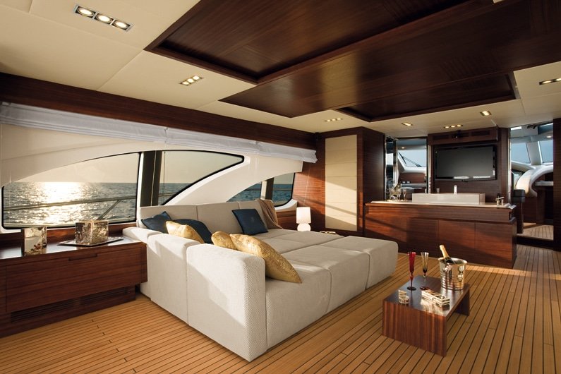 Yacht rental Abu Dhabi | Rent a Yacht Abu Dhabi 56 Exclusive Abu Dhabi yacht rental – Azimut 100ft yacht with modern design and spacious lounge areas