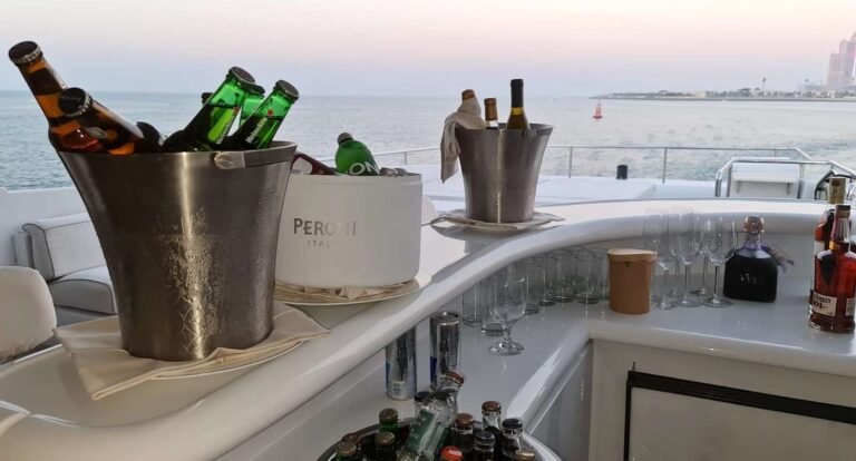 Corniche Yacht Rental Abu Dhabi 40 "Premium yacht charter Abu Dhabi with guest services and coach guidance